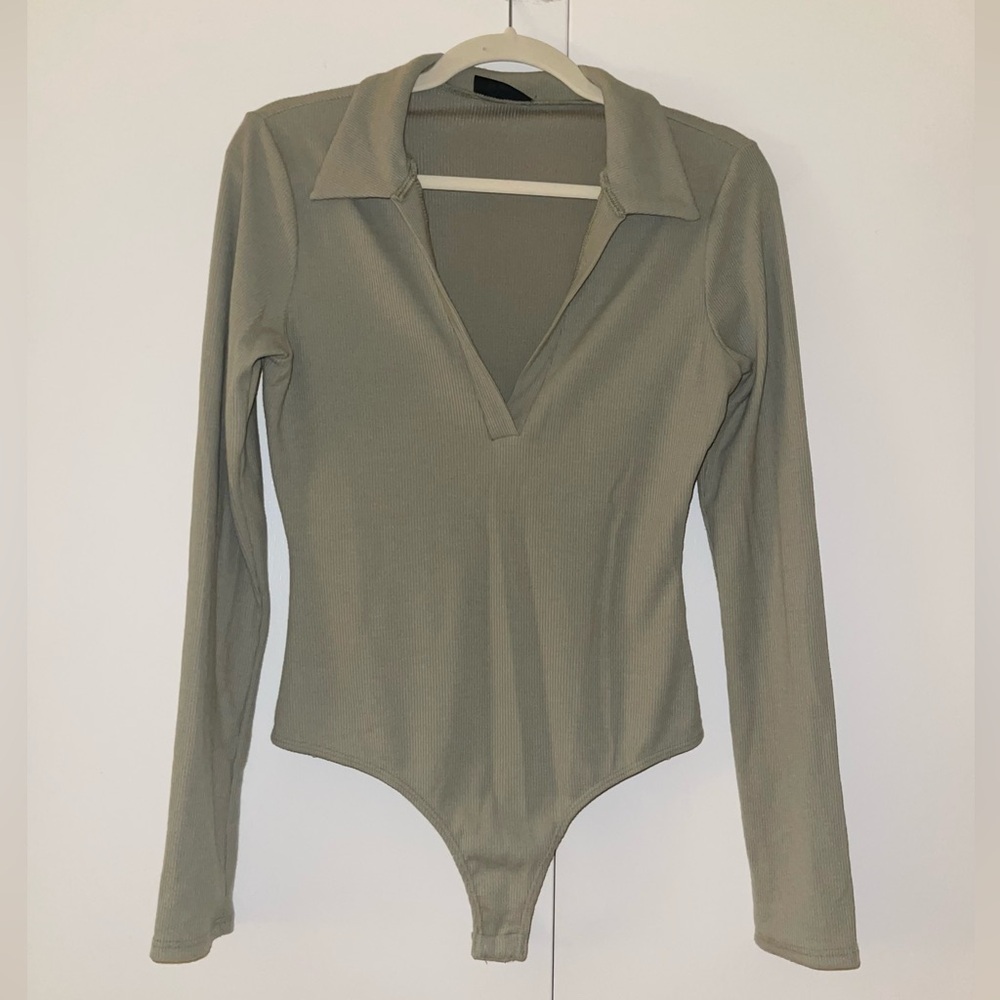 VICI Sage Ribbed Bodysuit, Medium